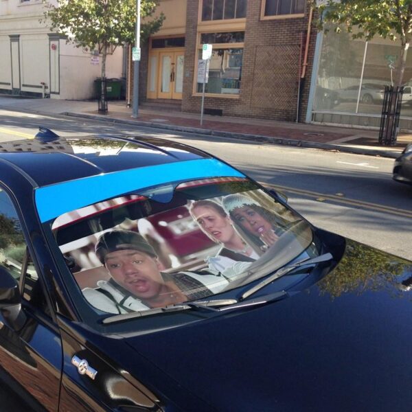 Gearhumans 3D Clueless Car Auto Sunshade GS2804213 Auto Sunshade 