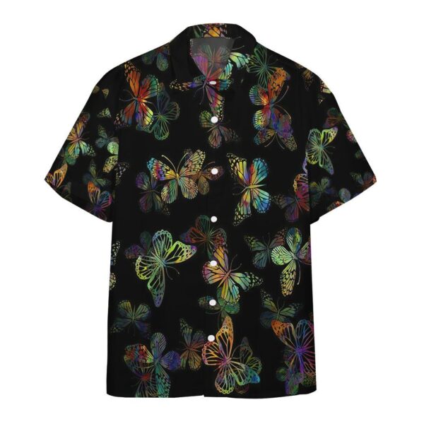Gearhumans 3D Colorful Butterflies Custom Hawaii Shirt GO13052122 Hawai Shirt Short Sleeve Shirt S 
