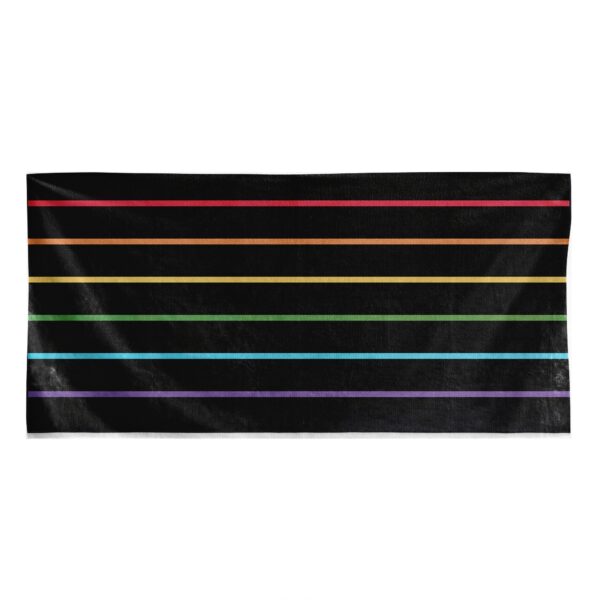 Gearhumans 3D Colorful Lines Beach Towel GJ14052128 Towel Towel 60''x30''
