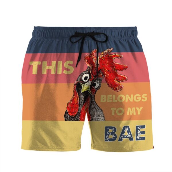 Gearhumans 3D Couple Matching Belongs To My Babe Custom Beach Shorts Swim Trunk GW0106214 Men Shorts Men Shorts S