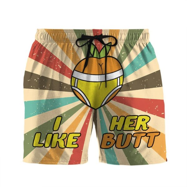 Gearhumans 3D Couple Matching I Like Her Btt Custom Beach Shorts Swim Trunk GW02062113 Men Shorts Men Shorts S