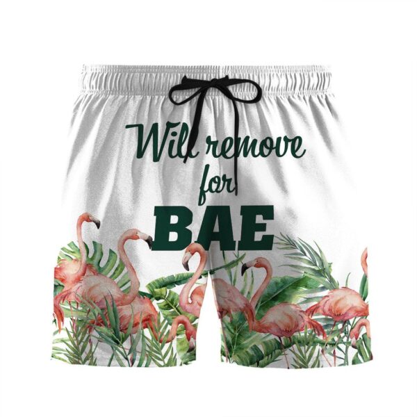 Gearhumans 3D Couple Matching Will Remove For Babe Custom Beach Shorts Swim Trunk GW02062119 Men Shorts Men Shorts S