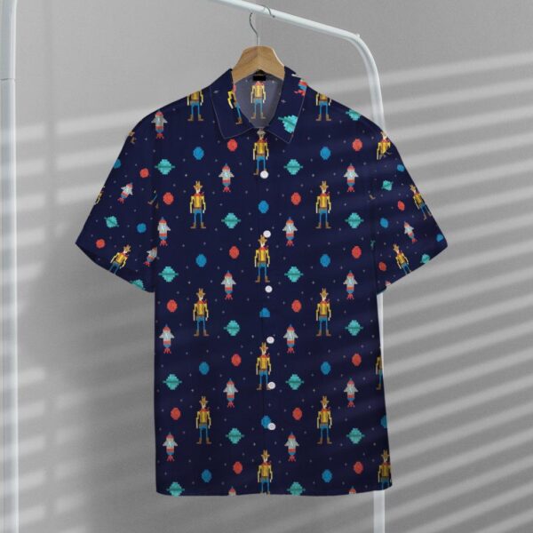 Gearhumans 3D Cowboy In Space Custom Hawaii Shirt GO12052117 Hawai Shirt 