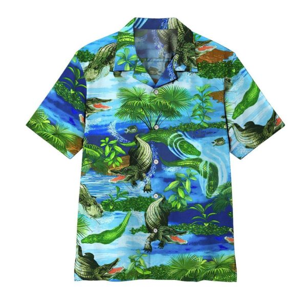 Gearhumans 3D Crocodile Hawaii Shirt ZZ1905213 Hawai Shirt Short Sleeve Shirt S 