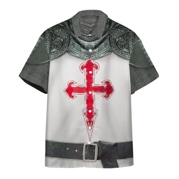 Gearhumans 3D Crusader Knight Armour Hawaii Shirt ZB31038 Hawai Shirt Short Sleeve Shirt S 