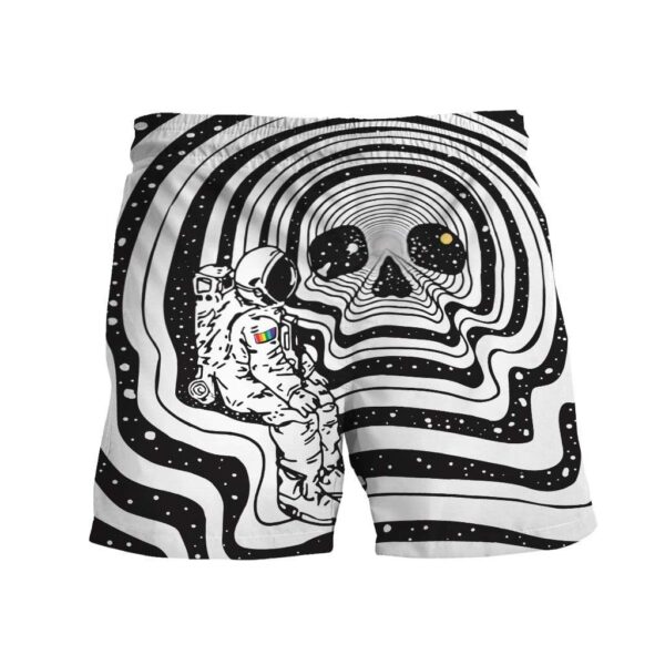 Gearhumans 3D Custom Beach Shorts Swim Trunks Skull Astronaut GL-DT1002207 Men Shorts