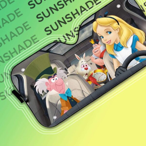 gearhumans 3D Custom Car Auto Sunshade Alice In Wonderland GS04068 Auto Sunshade 