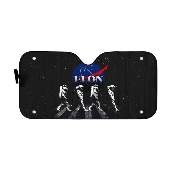 gearhumans 3D Custom Car Auto Sunshade Elon Astronaut GZ09055 Auto Sunshade 57''x27.5'' 