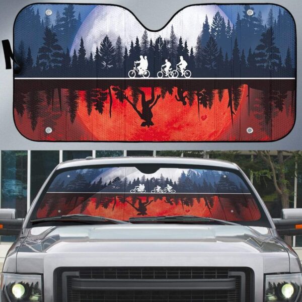 gearhumans 3D Custom Car Auto Sunshade Stranger Movie GT18035 Auto Sunshade