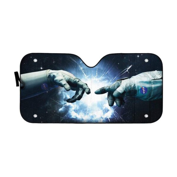 gearhumans 3D Custom Car Auto Sunshade The Creation Of Astronaut GM21024 Auto Sunshade 57''x27.5'' 