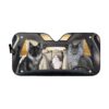 gearhumans 3D Custom Maine Coon Bros Car Auto Sunshade GD13055 Auto Sunshade 57''x27.5''