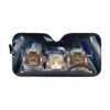 gearhumans 3D Custom Maine Coon Space Car Auto Sunshade GD13052 Auto Sunshade 57''x27.5''
