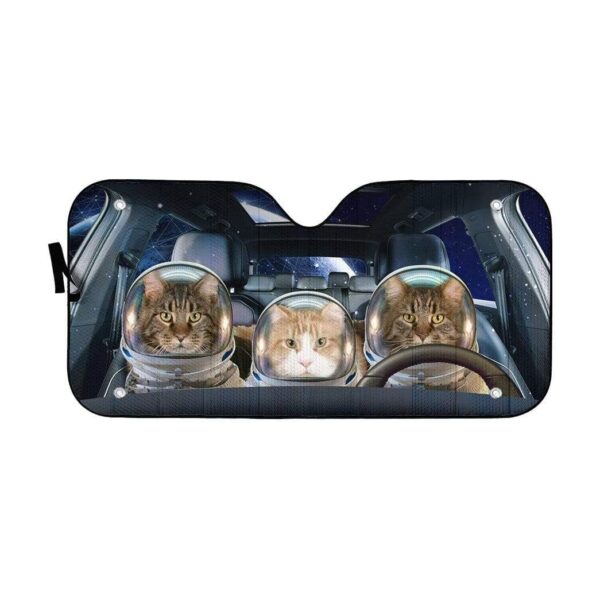 gearhumans 3D Custom Maine Coon Space Car Auto Sunshade GD13052 Auto Sunshade 57''x27.5'' 