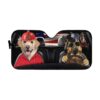 gearhumans 3D Custom Police dog and firefighter dog Car Auto Sunshade GD02061 Auto Sunshade 57''x27.5''