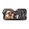 gearhumans 3D Dachshund Custom Car Auto Sunshade GL03086 Auto Sunshade 57''x27.5''