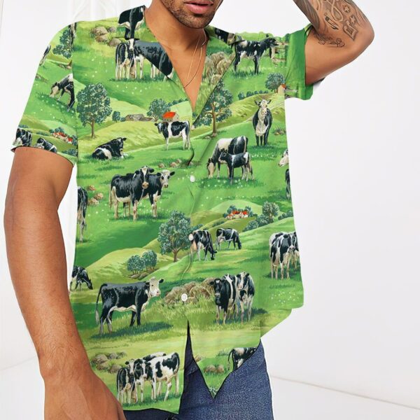 Gearhumans 3D Dairy Cow Hawaii Shirt ZZ26052110 Hawai Shirt 