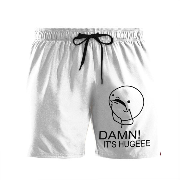 Gearhumans 3D Damn Its Hugeee Custom Beach Shorts Swim Trunks GS11052120 Men Shorts Men Shorts S
