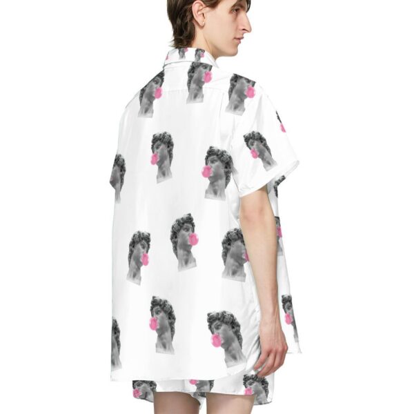 Gearhumans 3D David Michelangelo Bubble Gum Custom Hawaii Shirt GO13052128 Hawai Shirt