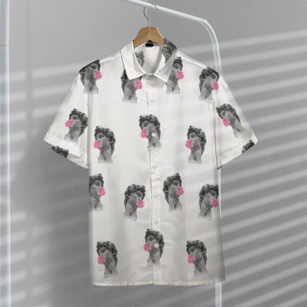 Gearhumans 3D David Michelangelo Bubble Gum Custom Hawaii Shirt GO13052128 Hawai Shirt