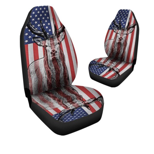 Gearhumans 3D Deer Hunting American Custom Car Seat Covers GW1606216 Car Seat Covers