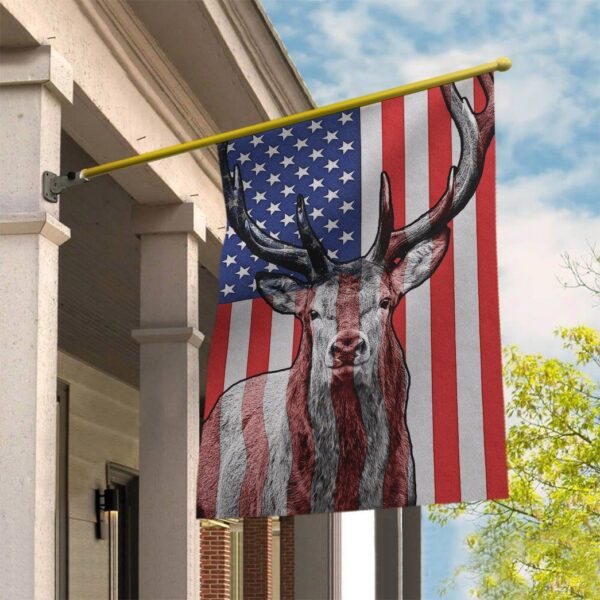 Gearhumans 3D Deer Hunting American Custom Flag GW0706216 House Flag