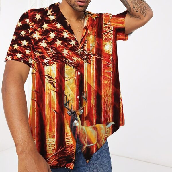 Gearhumans 3D Deer Hunting Hawaii Shirt ZZ0505213 Hawai Shirt 