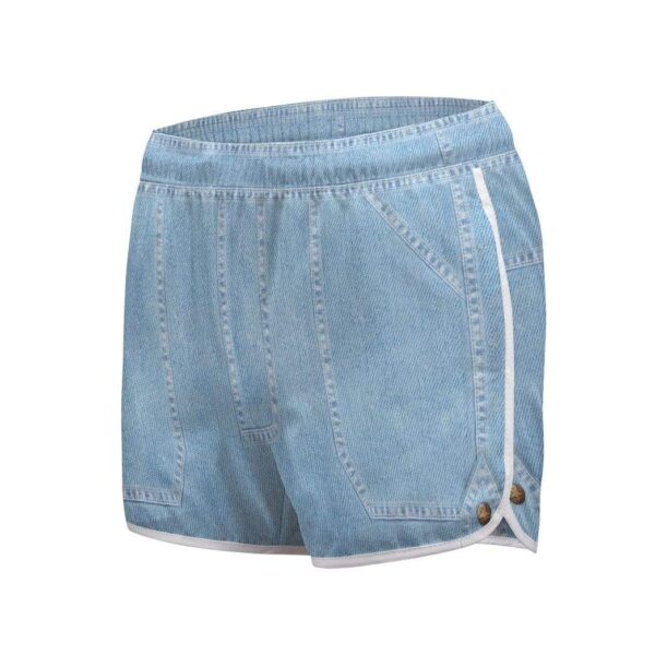 Gearhumans 3D Denim Custom Women Beach Shorts GW290711 Women Shorts