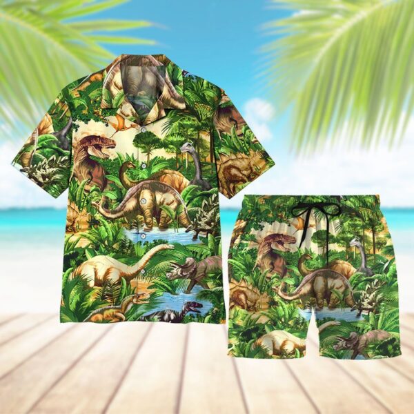 Gearhumans 3D Dinosaur Beach Short ZZ2505211 Men Shorts 