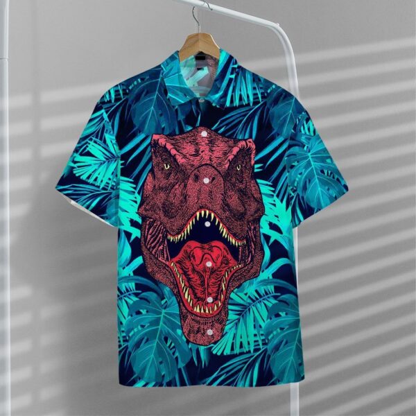 Gearhumans 3D Dinosaur Hawaii Shirt ZZ0405211 Hawai Shirt 