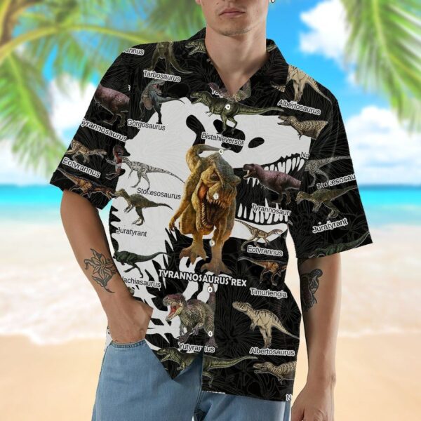 Gearhumans 3D Dinosaur Hawaii Shirt ZZ07047 Hawai Shirt 