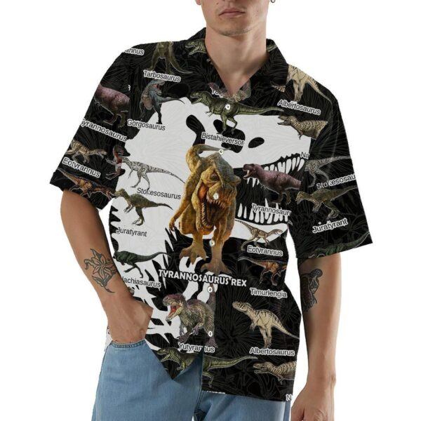 Gearhumans 3D Dinosaur Hawaii Shirt ZZ07047 Hawai Shirt 