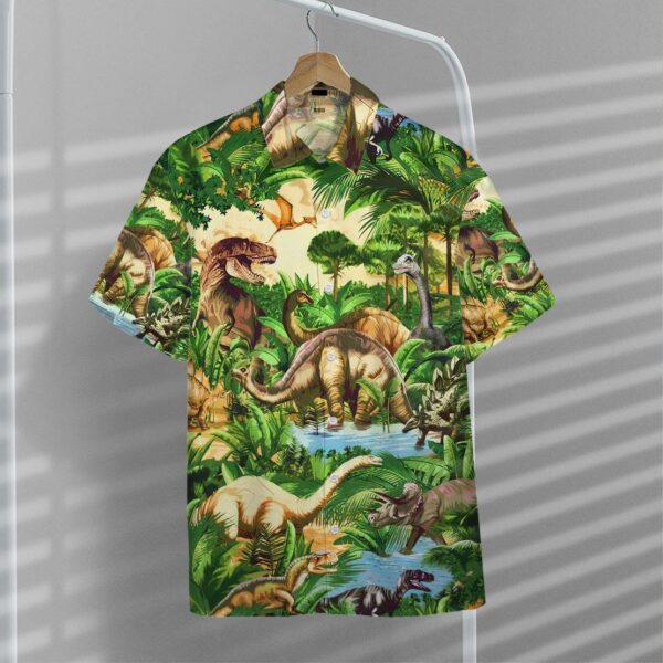 Gearhumans 3D Dinosaur Hawaii Shirt ZZ1905212 Hawai Shirt 