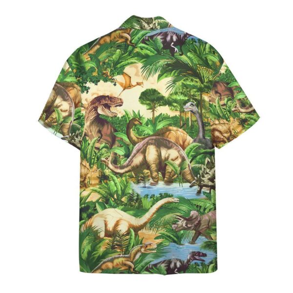 Gearhumans 3D Dinosaur Hawaii Shirt ZZ1905212 Hawai Shirt 