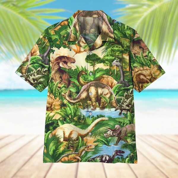 Gearhumans 3D Dinosaur Hawaii Shirt ZZ1905212 Hawai Shirt 