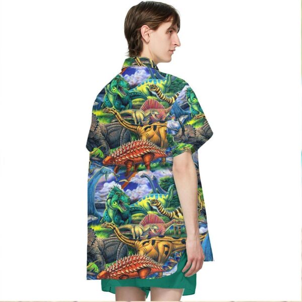 Gearhumans 3D Dinosaur Hawaii Shirt ZZ2904211 Hawai Shirt 