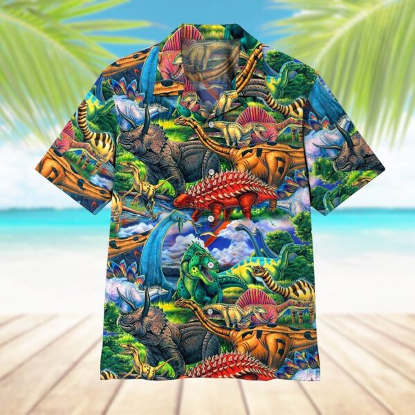 Gearhumans 3D Dinosaur Hawaii Shirt ZZ2904211 Hawai Shirt 