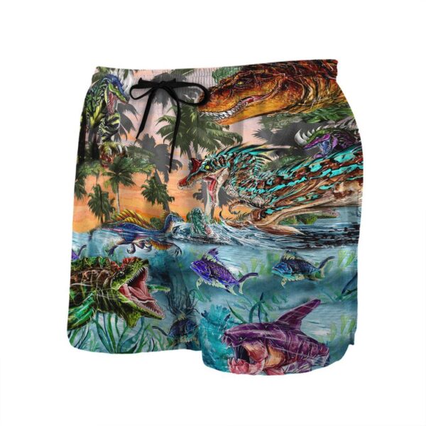 Gearhumans 3D Dinosaur Jura World Custom Beach Short Swim Trunk GS15062111 Men Shorts
