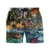 Gearhumans 3D Dinosaur Jura World Custom Beach Short Swim Trunk GS15062111 Men Shorts Men Shorts S