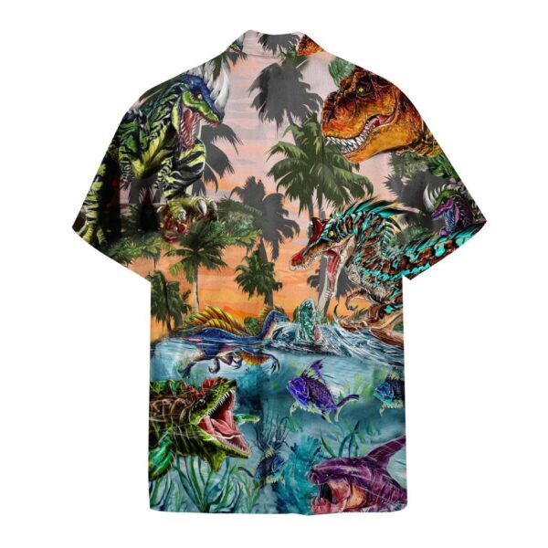 Gearhumans 3D Dinosaur Jura World Custom Short Sleeve Shirt GS1506219 Hawai Shirt