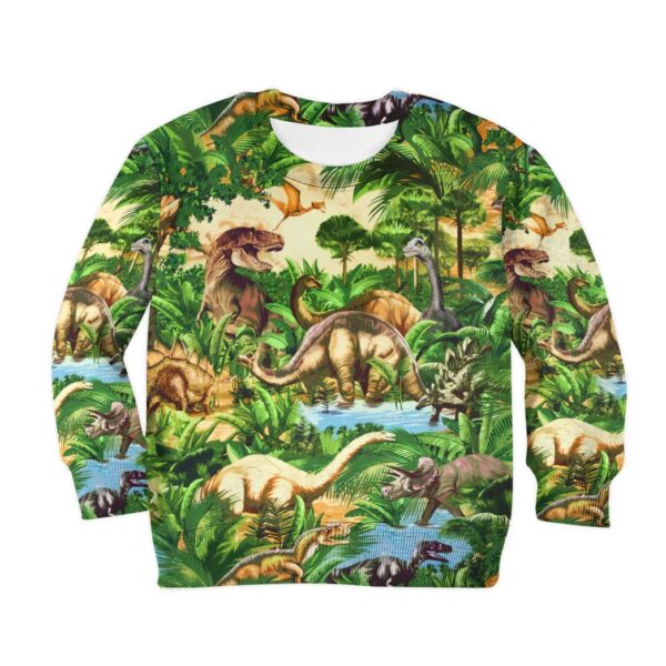 Gearhumans 3D Dinosaur Kids Tshirt Hoodie Apparel ZZ2505217 Kid 3D Apparel Kid Sweatshirt 2XS