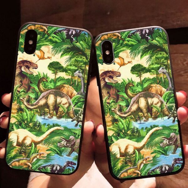 Gearhumans 3D Dinosaur Phone Case ZK2505211 Glass Phone Case