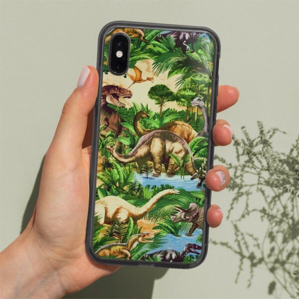 Gearhumans 3D Dinosaur Phone Case ZK2505211 Glass Phone Case