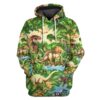 Gearhumans 3D Dinosaur Tshirt Hoodie Apparel ZZ2505214 3D Apparel Hoodie S