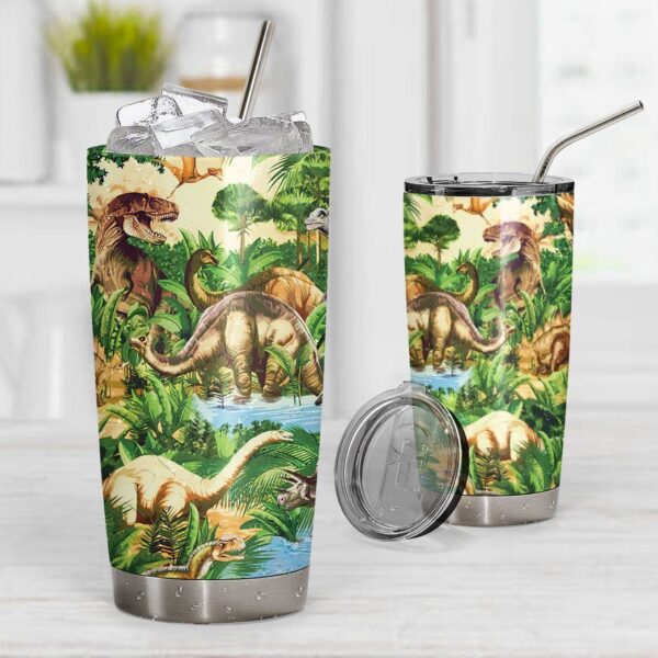 Gearhumans 3D Dinosaur Tumbler ZZ2505216 Tumbler 
