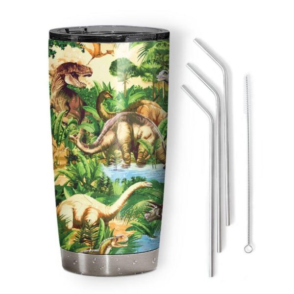 Gearhumans 3D Dinosaur Tumbler ZZ2505216 Tumbler Long 20oz 
