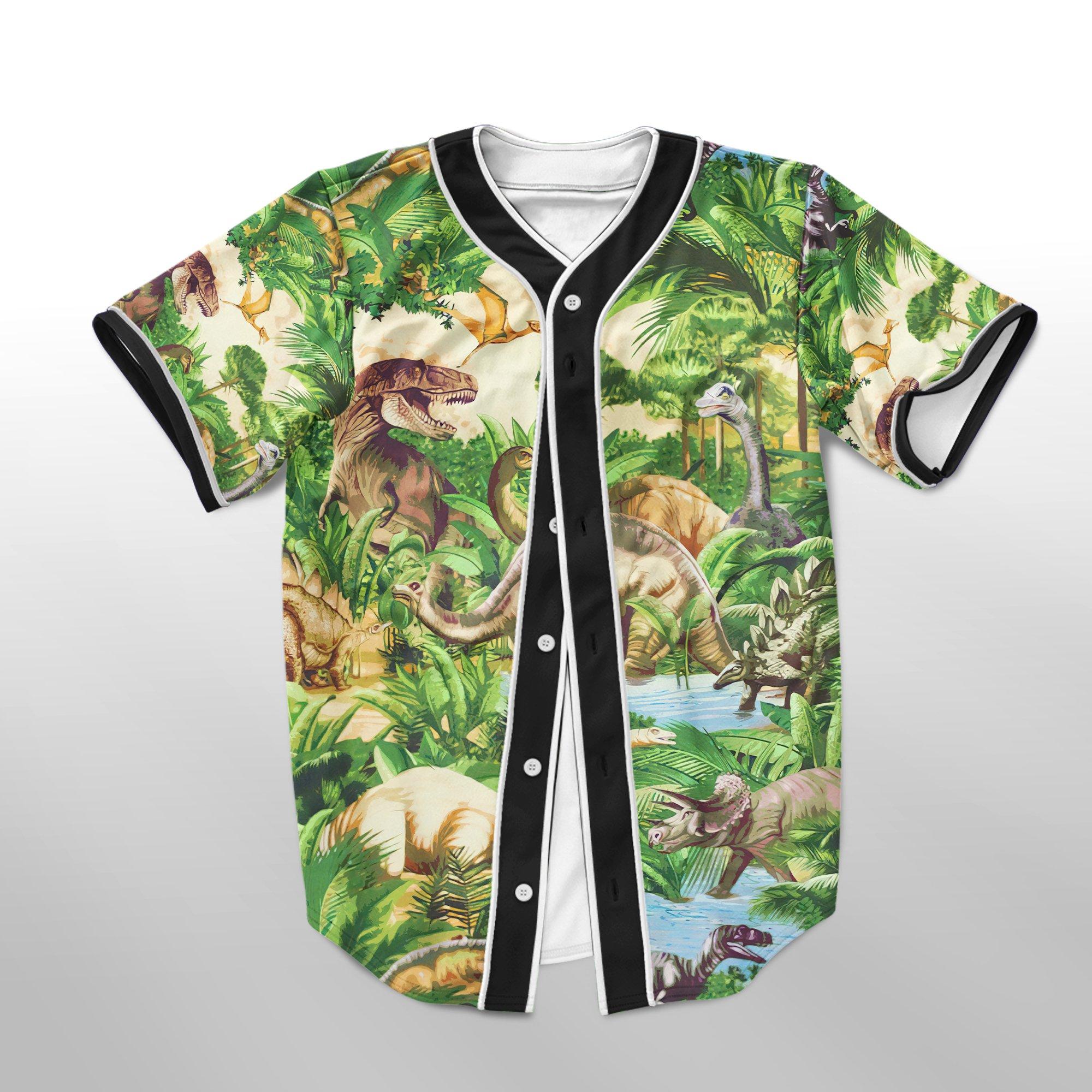 Gearhumans 3D Dinosaur World Custom Jersey Shirt GW0107219 Jersey Shirt