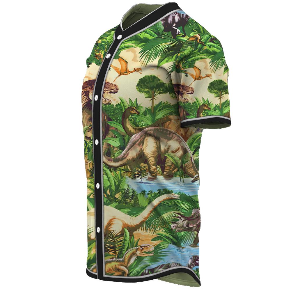 Gearhumans 3D Dinosaur World Custom Jersey Shirt GW0107219 Jersey Shirt