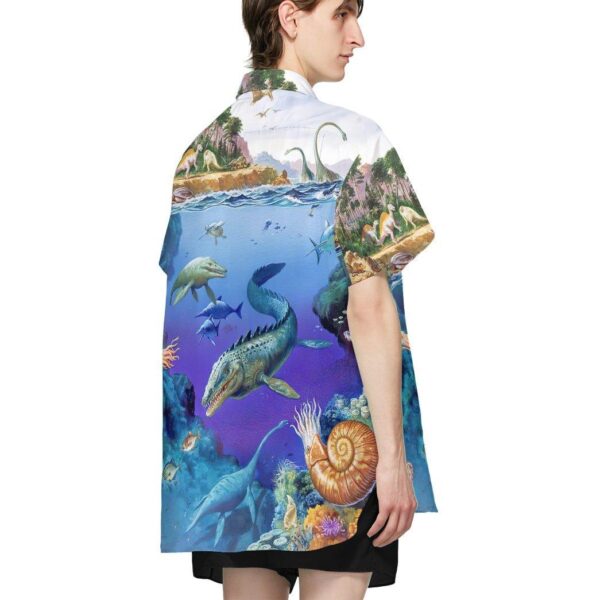 Gearhumans 3D Dinosaurs Population Hawaii Shirt ZK2505216 Hawai Shirt 