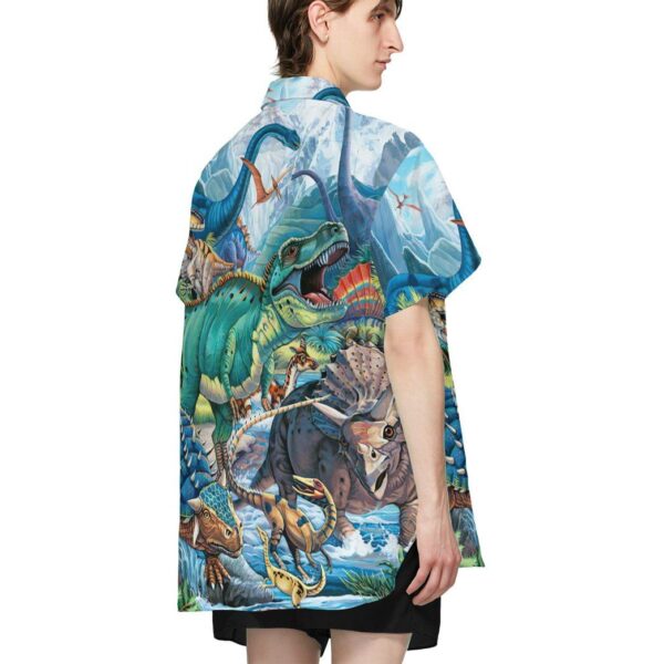 Gearhumans 3D Dinotopia Hawaiian Custom Short Sleeve Shirts GW14062112 Hawai Shirt 