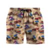 Gearhumans 3D Dirt Track Racing Hawaii Custom Beach Shorts Swim Trunks GS14052125 Men Shorts Men Shorts S